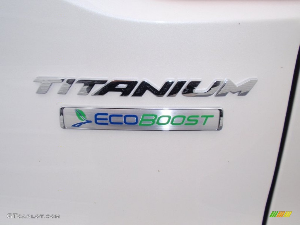 2014 Escape Titanium 2.0L EcoBoost - White Platinum / Charcoal Black photo #15