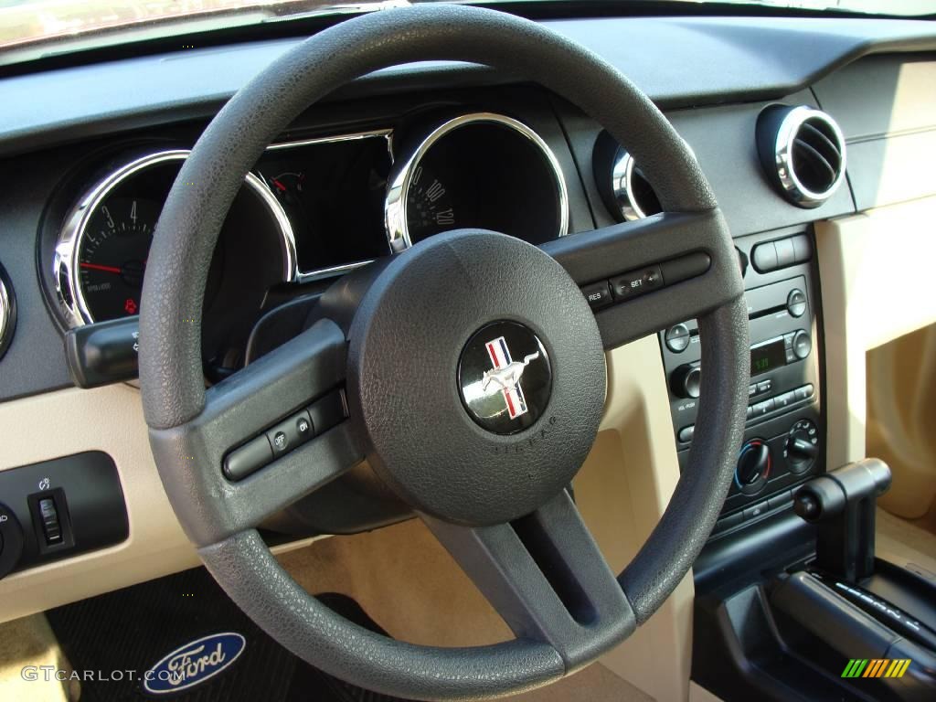 2005 Mustang V6 Deluxe Coupe - Redfire Metallic / Medium Parchment photo #18