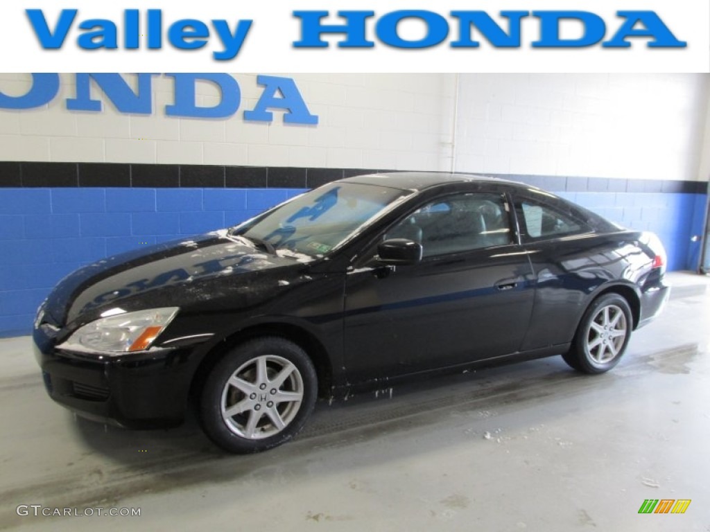 2004 Accord EX V6 Coupe - Nighthawk Black Pearl / Black photo #1