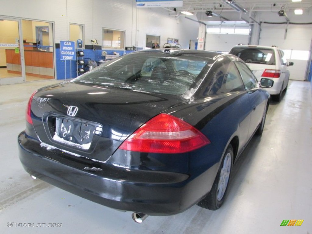 2004 Accord EX V6 Coupe - Nighthawk Black Pearl / Black photo #5