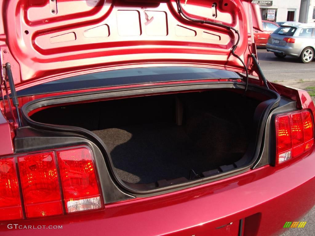 2005 Mustang V6 Deluxe Coupe - Redfire Metallic / Medium Parchment photo #23