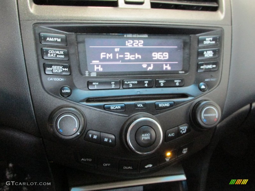 2004 Accord EX V6 Coupe - Nighthawk Black Pearl / Black photo #11