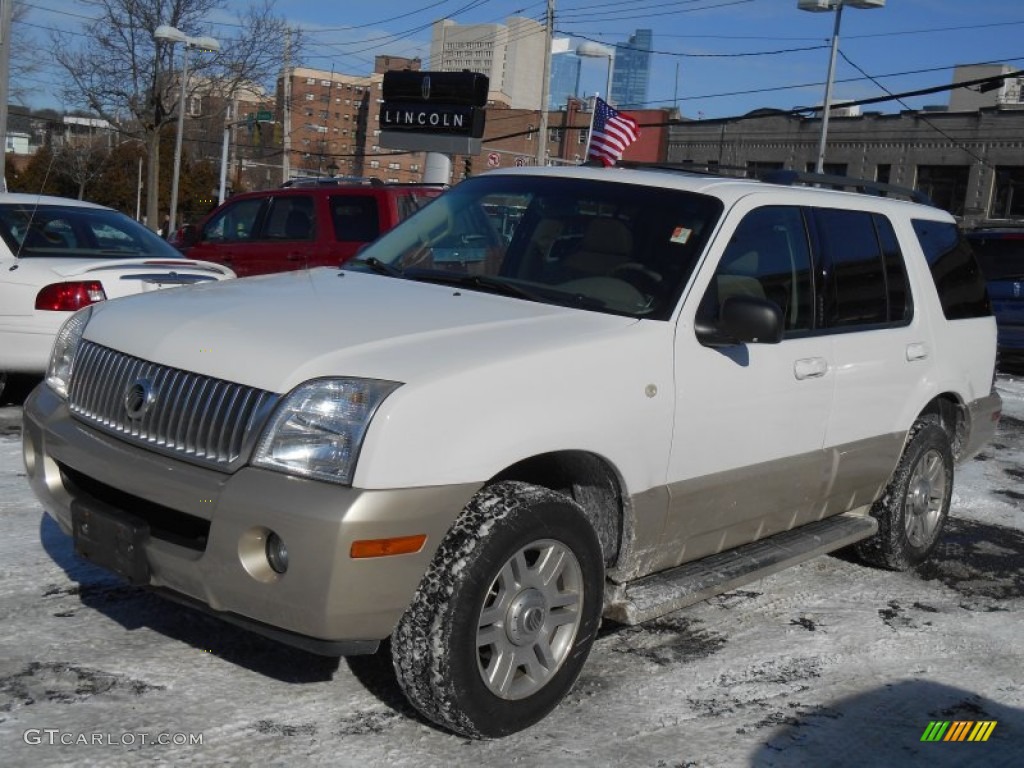 2004 Mountaineer V8 AWD - Oxford White / Medium Dark Parchment photo #7