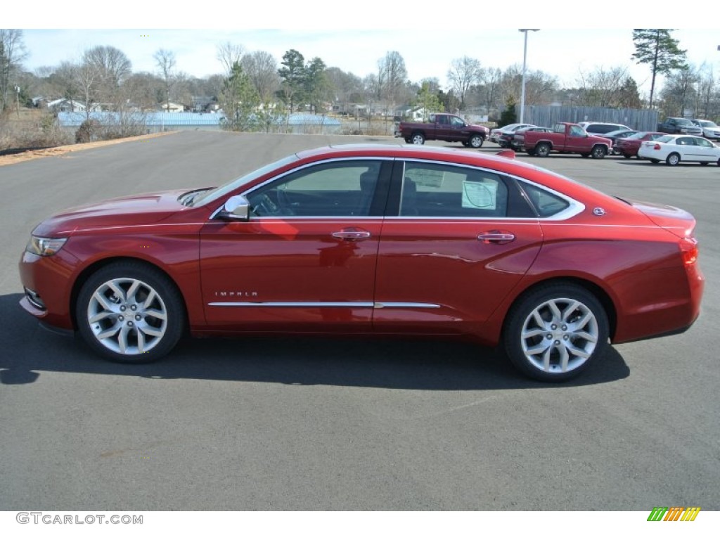 2014 Impala LTZ - Crystal Red Tintcoat / Jet Black photo #3