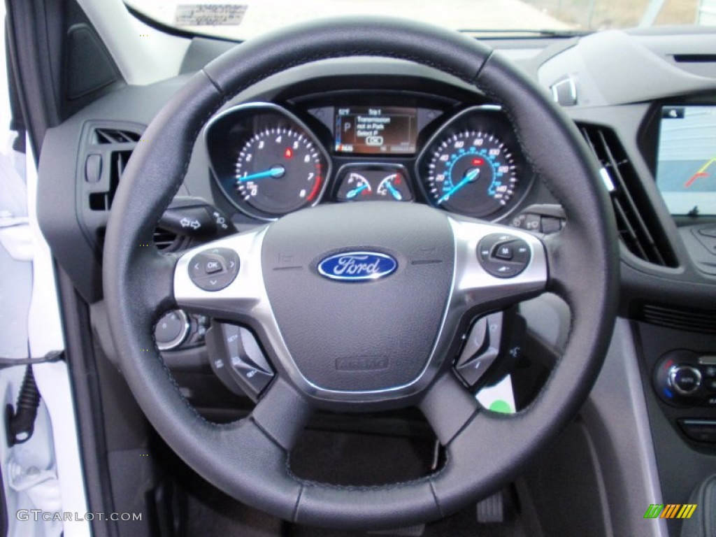 2014 Escape SE 1.6L EcoBoost - White Platinum / Charcoal Black photo #37