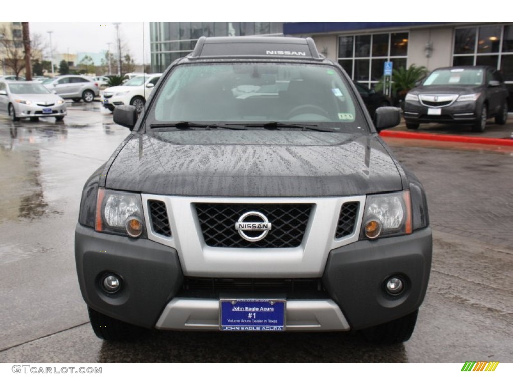 2010 Xterra S - Night Armor Metallic / Gray photo #2