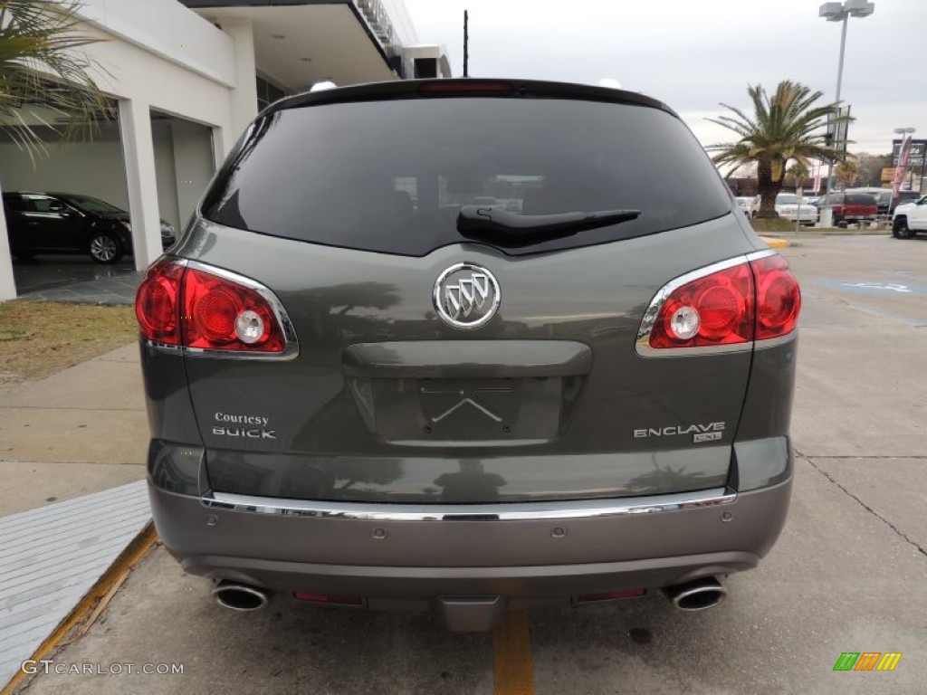 2011 Enclave CXL - Silver Green Metallic / Titanium/Dark Titanium photo #3