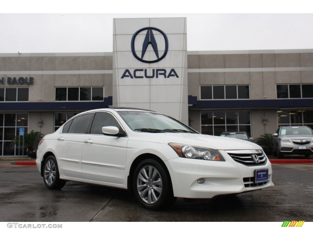 2011 Accord EX-L V6 Sedan - White Orchid Pearl / Ivory photo #1