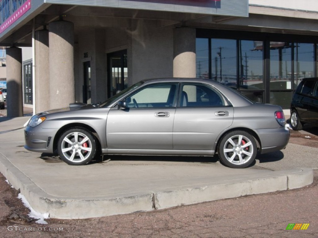 2006 Impreza WRX Sedan - Crystal Gray Metallic / Anthracite Black photo #9