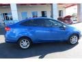 2011 Blue Flame Metallic Ford Fiesta S Sedan  photo #8