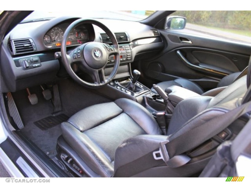 2001 3 Series 325i Convertible - Titanium Silver Metallic / Black photo #14