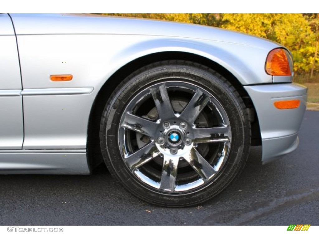 2001 3 Series 325i Convertible - Titanium Silver Metallic / Black photo #30