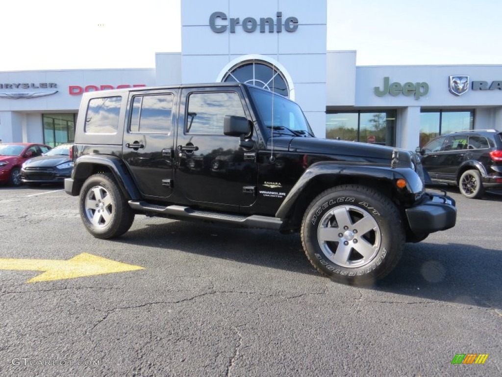 2008 Wrangler Unlimited Sahara - Black / Dark Slate Gray/Med Slate Gray photo #1