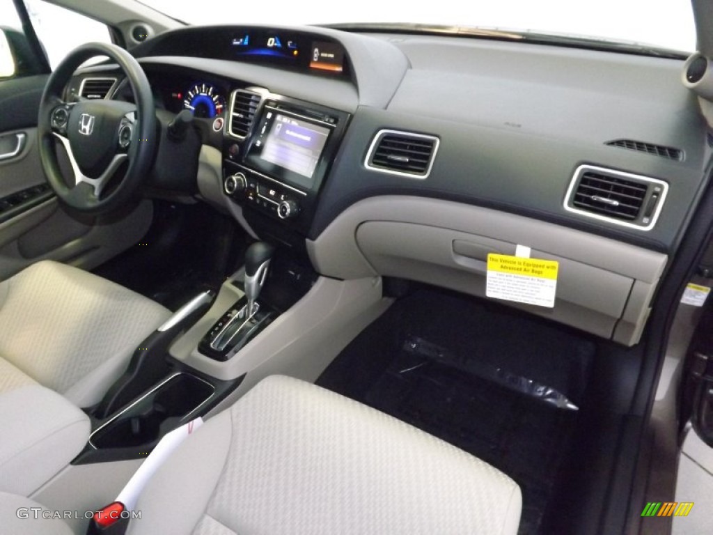 2014 Honda Civic EX Sedan Beige Dashboard Photo #90004001