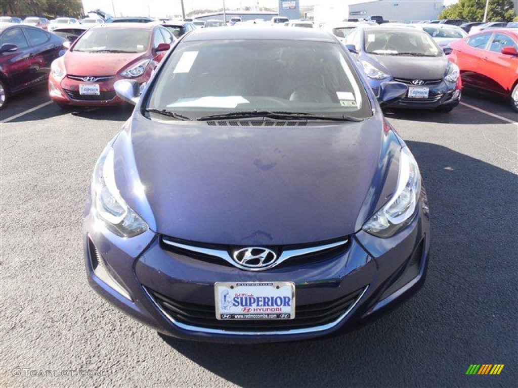 2014 Elantra SE Sedan - Blue / Gray photo #2