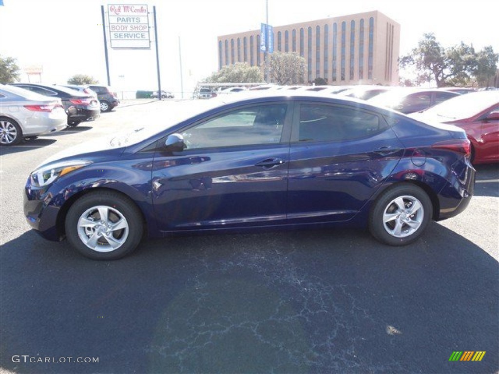 2014 Elantra SE Sedan - Blue / Gray photo #3