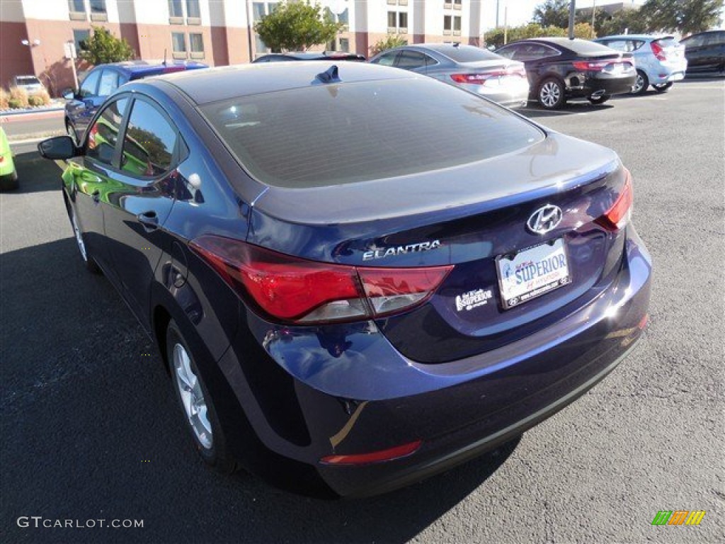 2014 Elantra SE Sedan - Blue / Gray photo #4