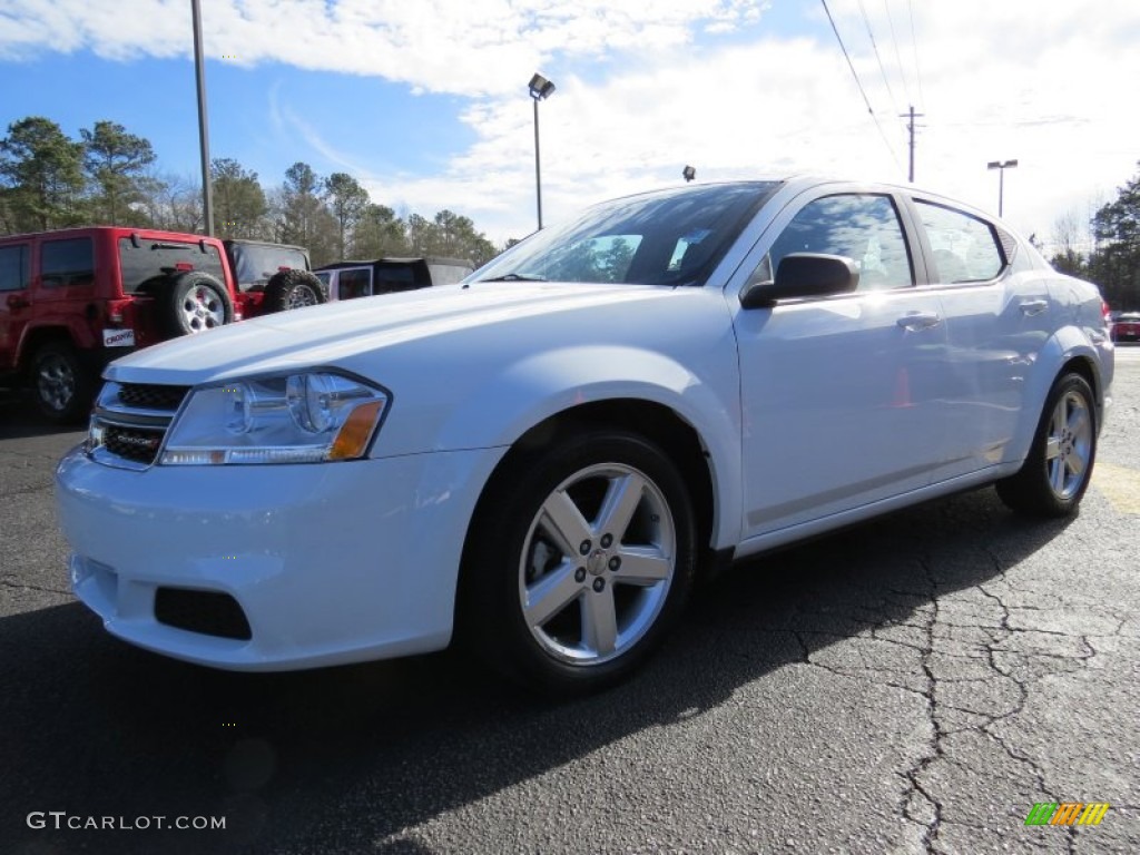 2013 Avenger SE - New Bright White / Black photo #3