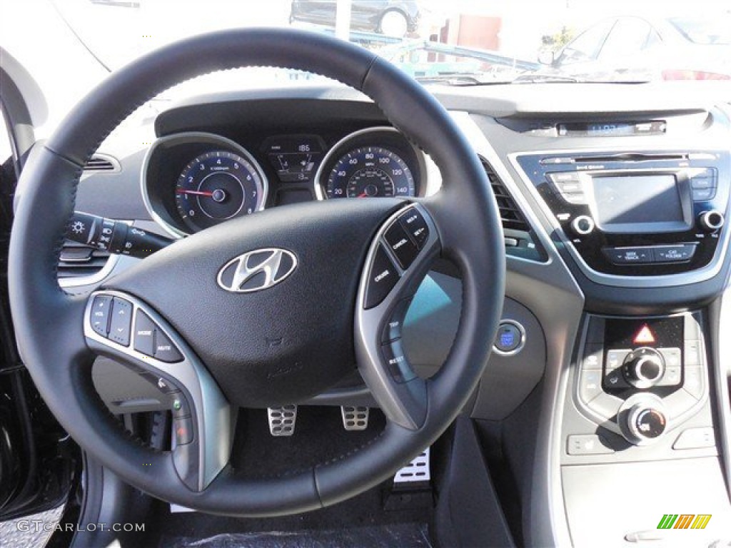 2014 Hyundai Elantra Sport Sedan Gray Dashboard Photo #90005558