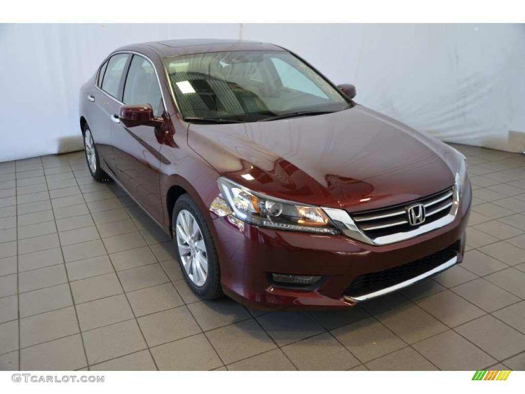 2014 Accord EX-L Sedan - Basque Red Pearl II / Ivory photo #1