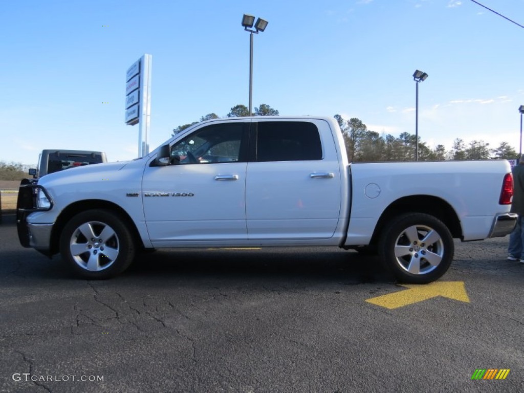 2011 Ram 1500 Big Horn Crew Cab 4x4 - Bright White / Light Pebble Beige/Bark Brown photo #4