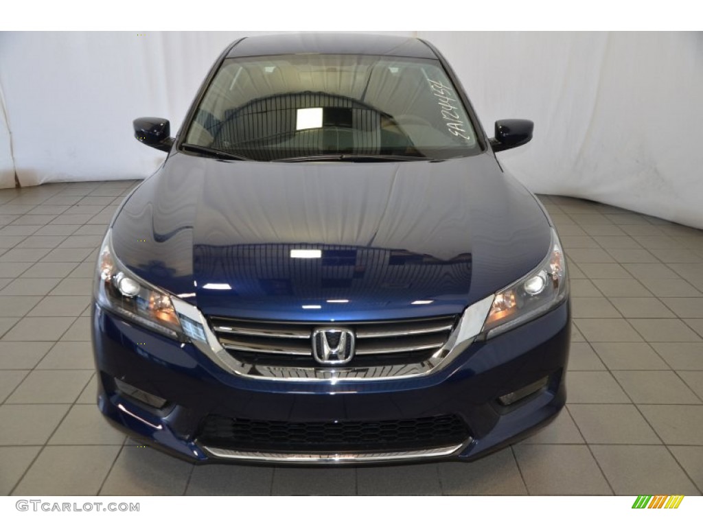 2014 Accord Sport Sedan - Obsidian Blue Pearl / Black photo #2