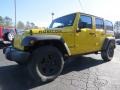 2011 Detonator Yellow Jeep Wrangler Unlimited Sport 4x4  photo #3