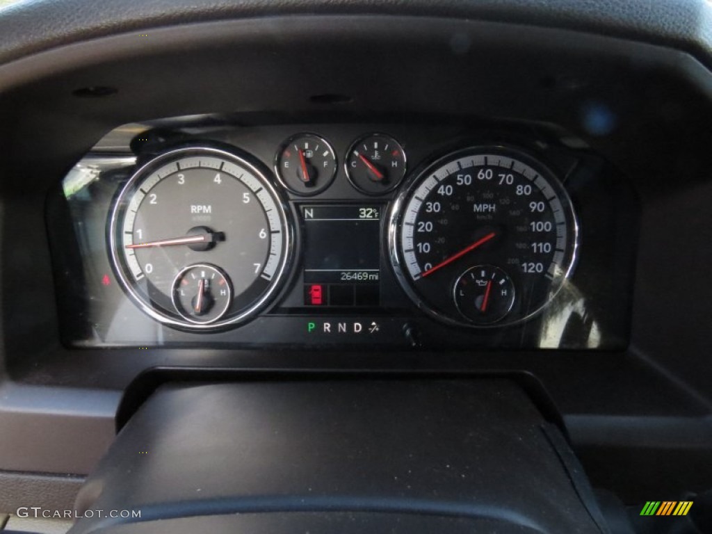 2012 Ram 1500 Outdoorsman Crew Cab 4x4 - Bright White / Light Pebble Beige/Bark Brown photo #21