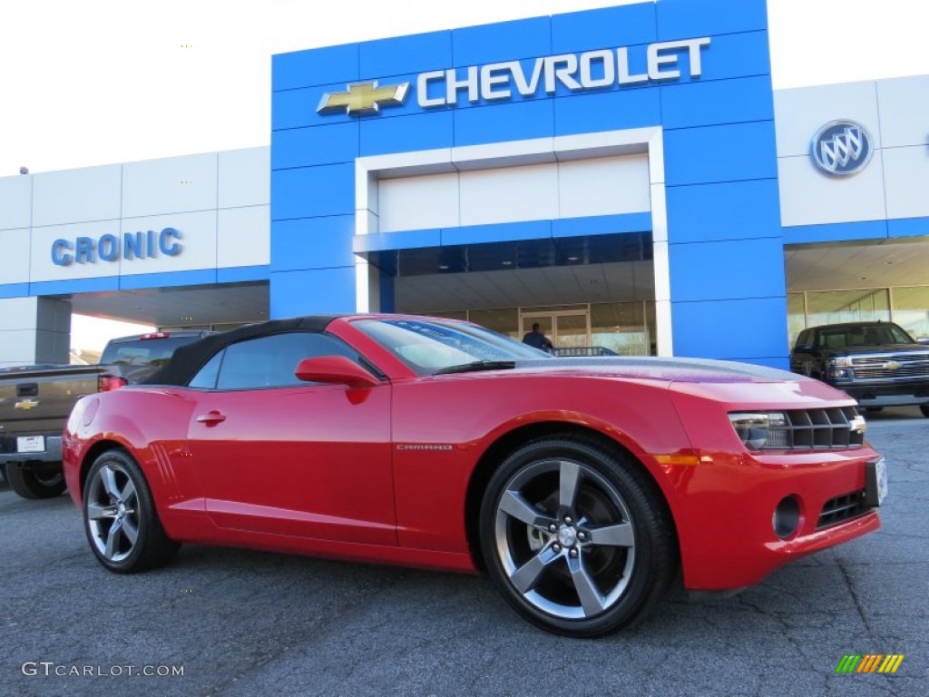 2012 Camaro LT/RS Convertible - Victory Red / Black photo #1