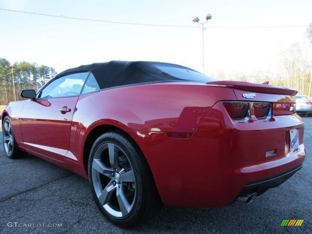2012 Camaro LT/RS Convertible - Victory Red / Black photo #5