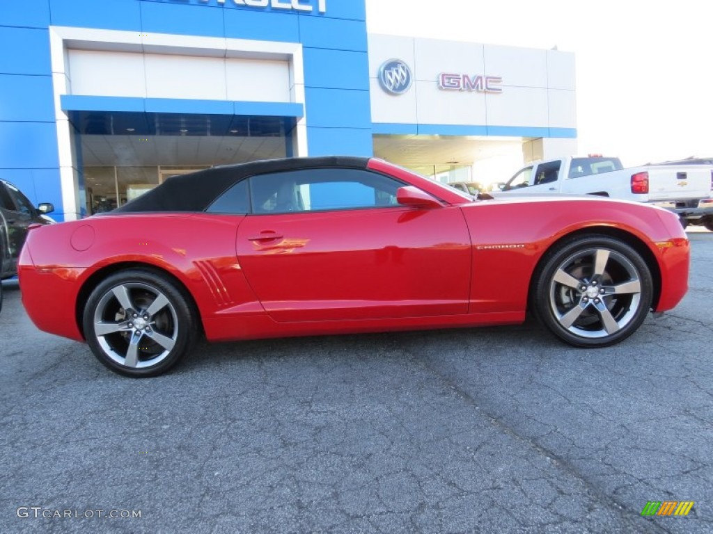 2012 Camaro LT/RS Convertible - Victory Red / Black photo #8