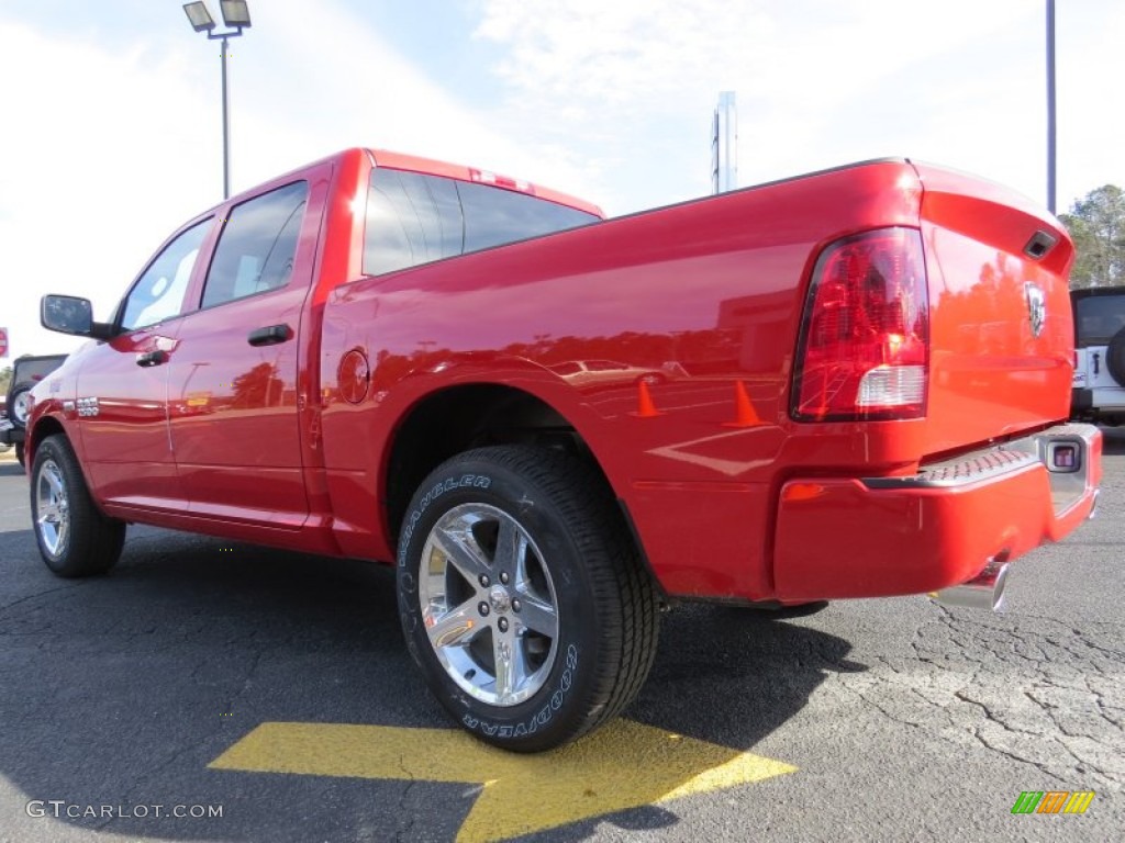 2014 1500 Express Crew Cab - Flame Red / Black/Diesel Gray photo #5