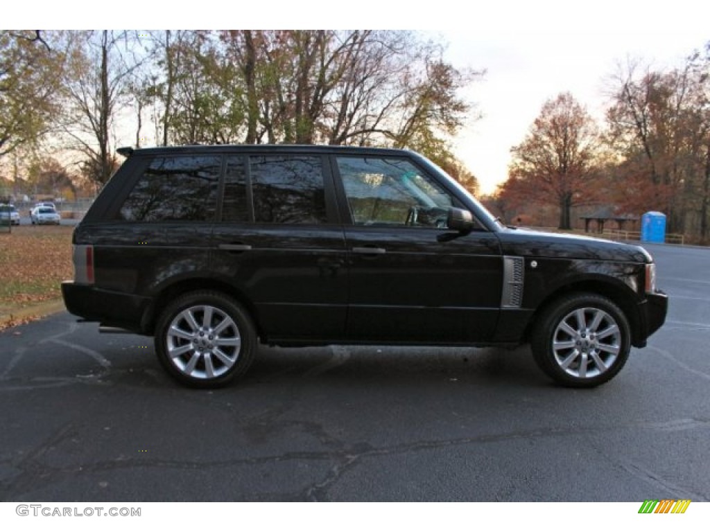 2007 Range Rover Supercharged - Java Black Pearl / Jet Black photo #10