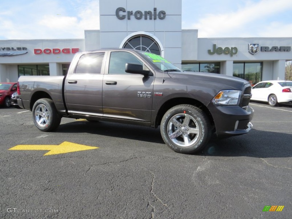 2014 1500 Express Crew Cab - Granite Crystal Metallic / Black/Diesel Gray photo #1