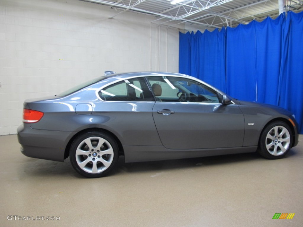 2008 3 Series 328xi Coupe - Sparkling Graphite Metallic / Saddle Brown/Black photo #8