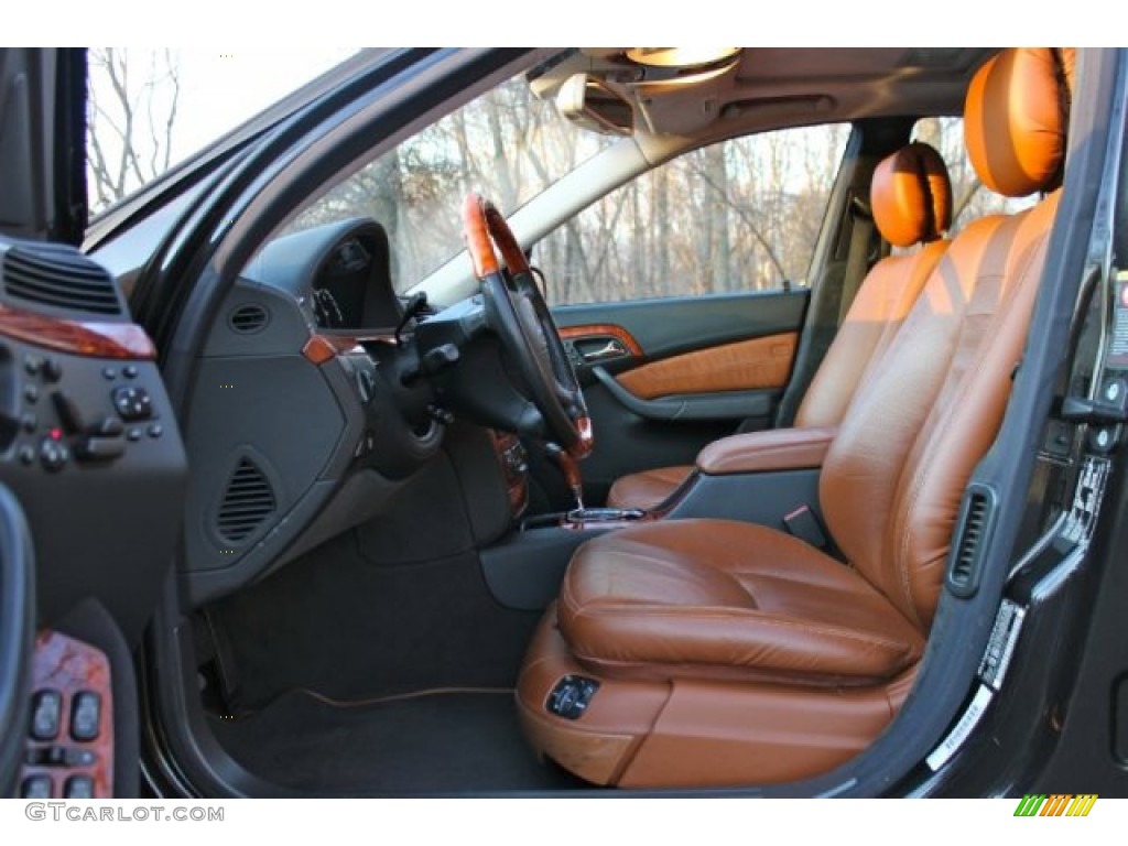 Light Brown Interior 2002 Mercedes-Benz S 600 Sedan Photo #90010942