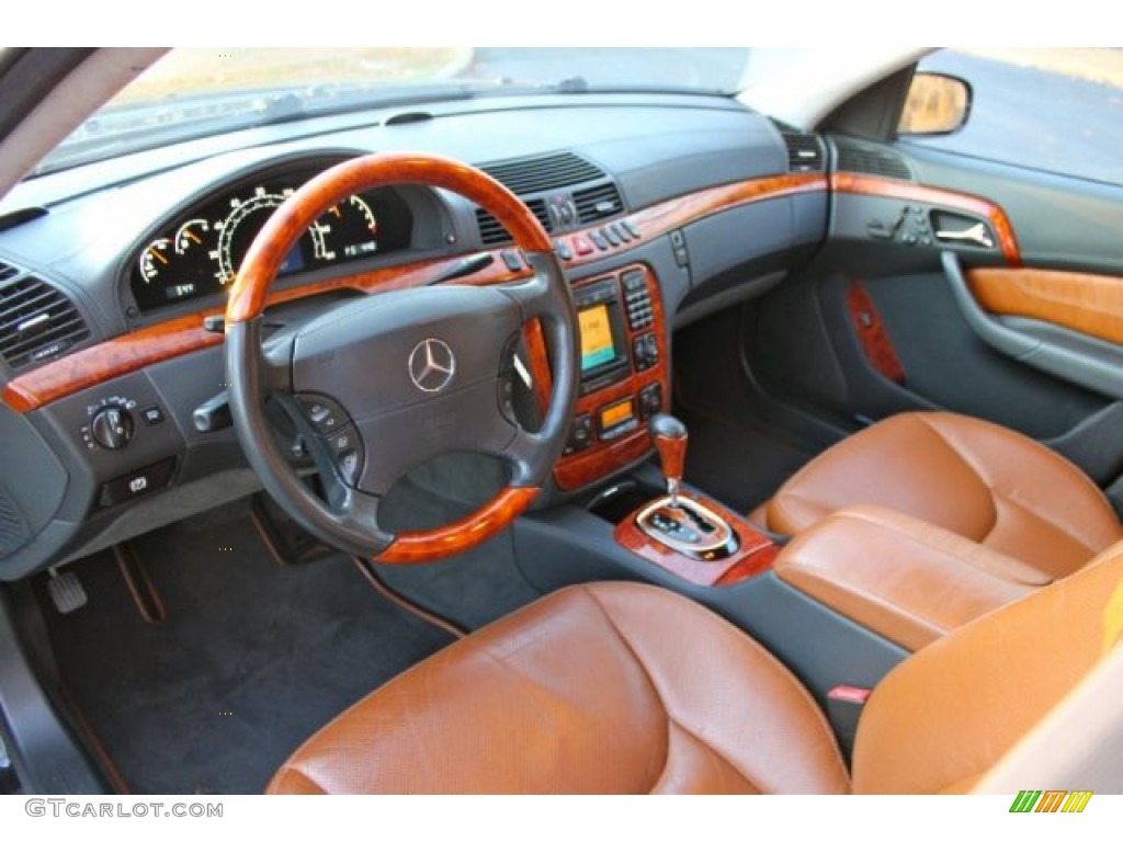 Light Brown Interior 2002 Mercedes-Benz S 600 Sedan Photo #90010955