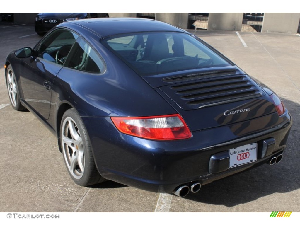 2007 911 Carrera Coupe - Midnight Blue Metallic / Black photo #7