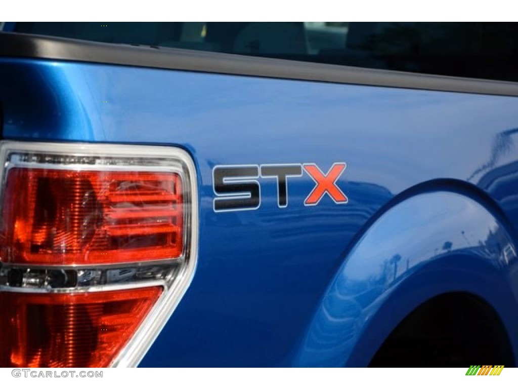 2013 F150 STX SuperCab - Blue Flame Metallic / Steel Gray photo #6