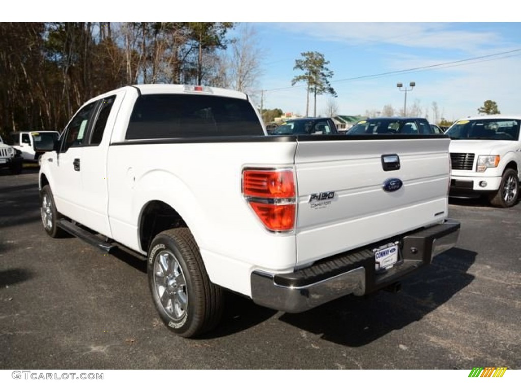 2014 F150 XLT SuperCab - Oxford White / Steel Grey photo #7