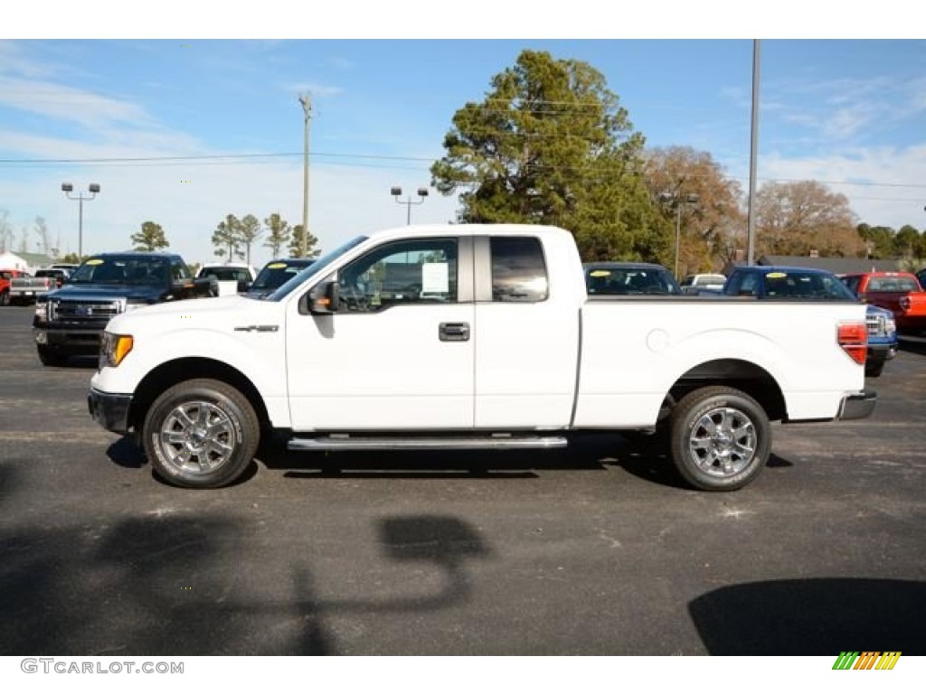 2014 F150 XLT SuperCab - Oxford White / Steel Grey photo #8