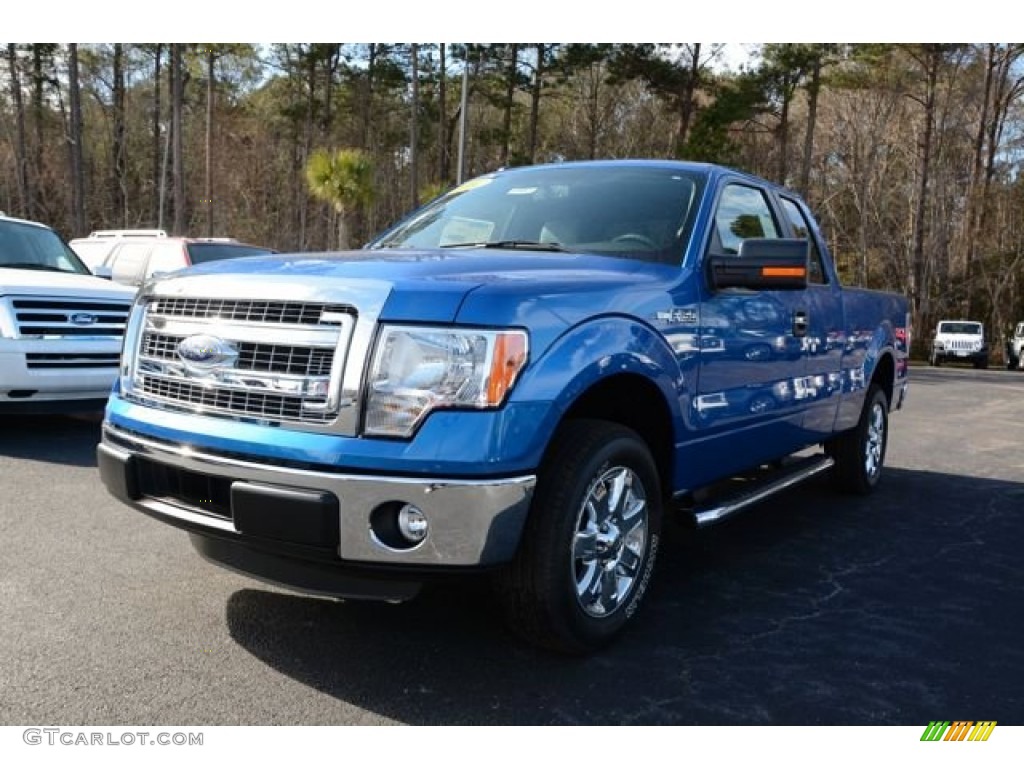 2014 F150 XLT SuperCab - Blue Flame / Steel Grey photo #1