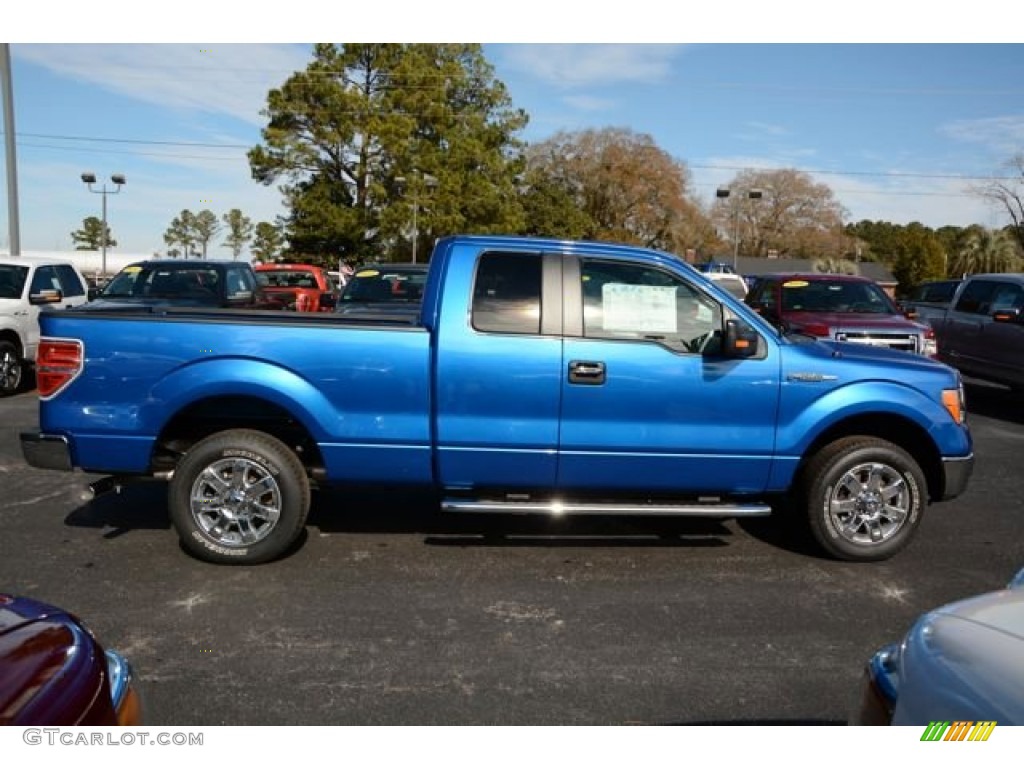 Blue Flame 2014 Ford F150 XLT SuperCab Exterior Photo #90013007