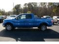 2014 Blue Flame Ford F150 XLT SuperCab  photo #8