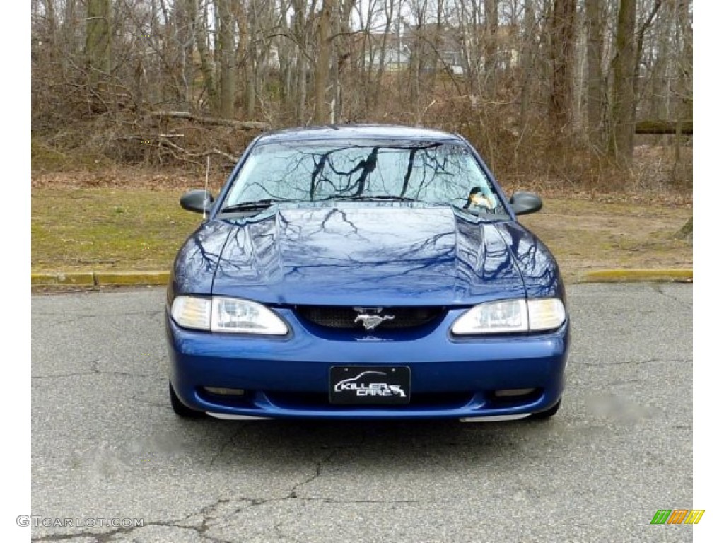 1997 Mustang GT Coupe - Moonlight Blue Metallic / Medium Graphite photo #2