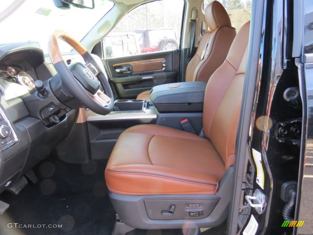 2014 Ram 3500 Laramie Limited Crew Cab 4x4 Dually Front Seat Photo #90013547