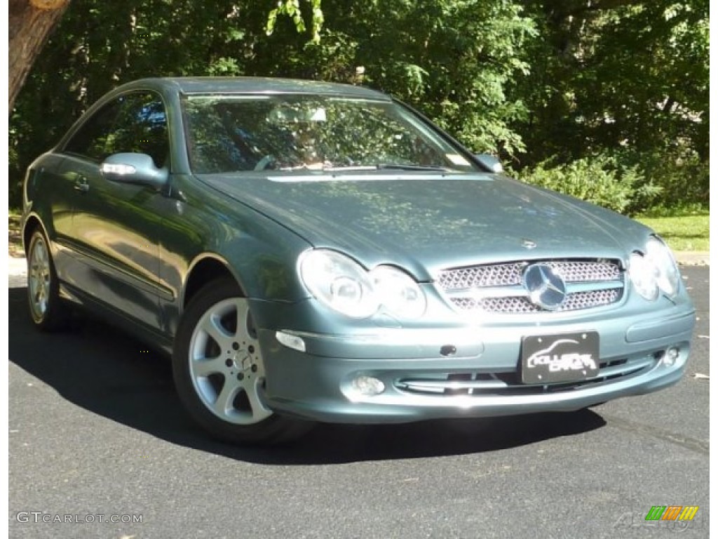 2004 CLK 320 Coupe - Everest Green Metallic / Charcoal photo #1