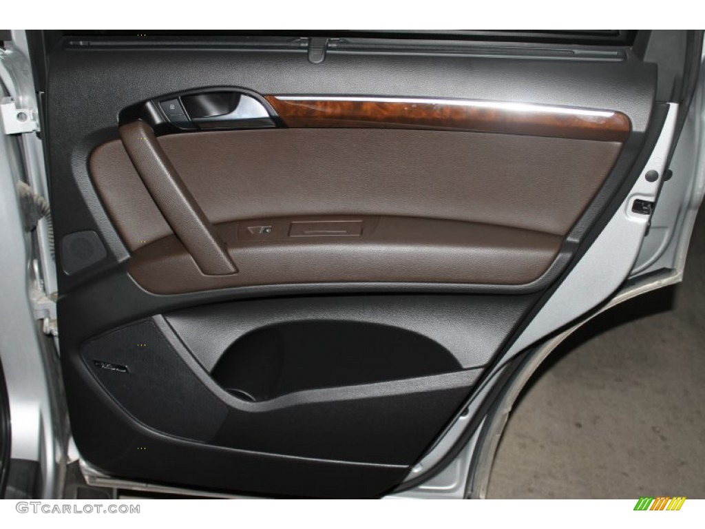 2012 Audi Q7 3.0 TFSI quattro Espresso Brown Door Panel Photo #90013793