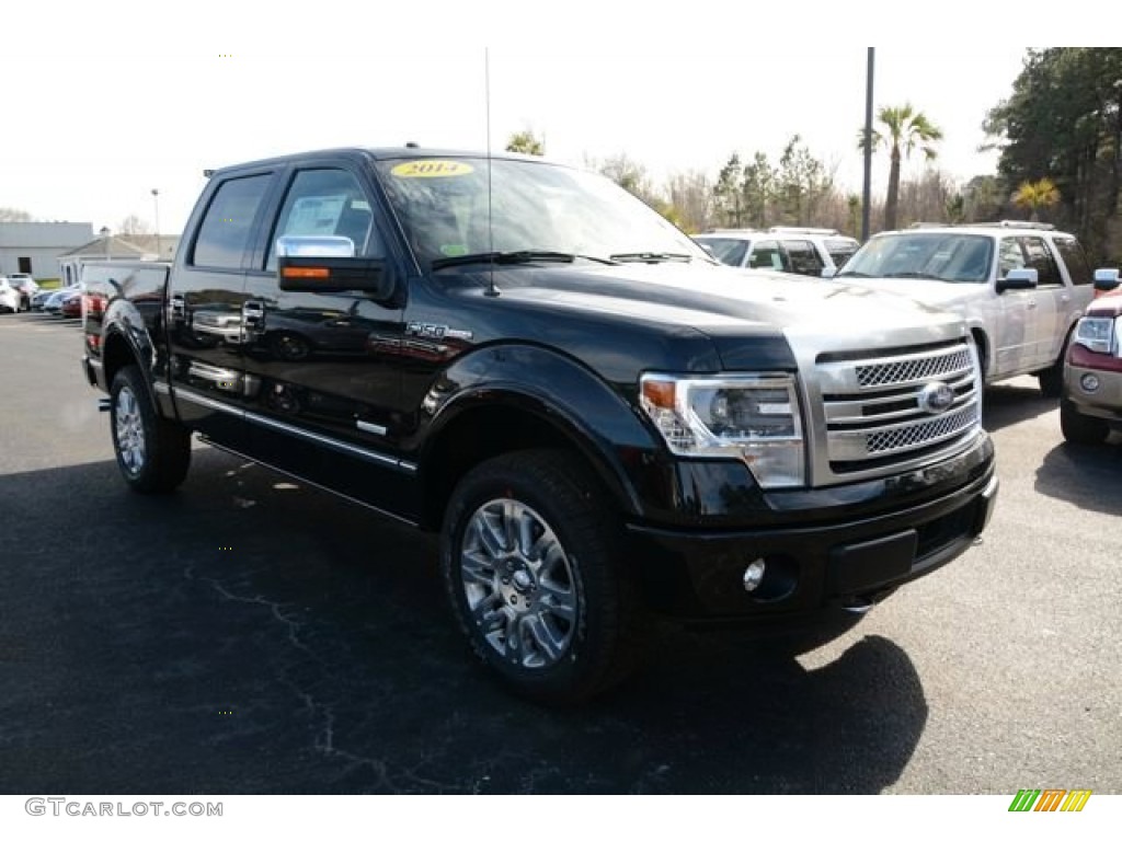 2014 F150 Lariat SuperCrew 4x4 - Tuxedo Black / Black photo #3