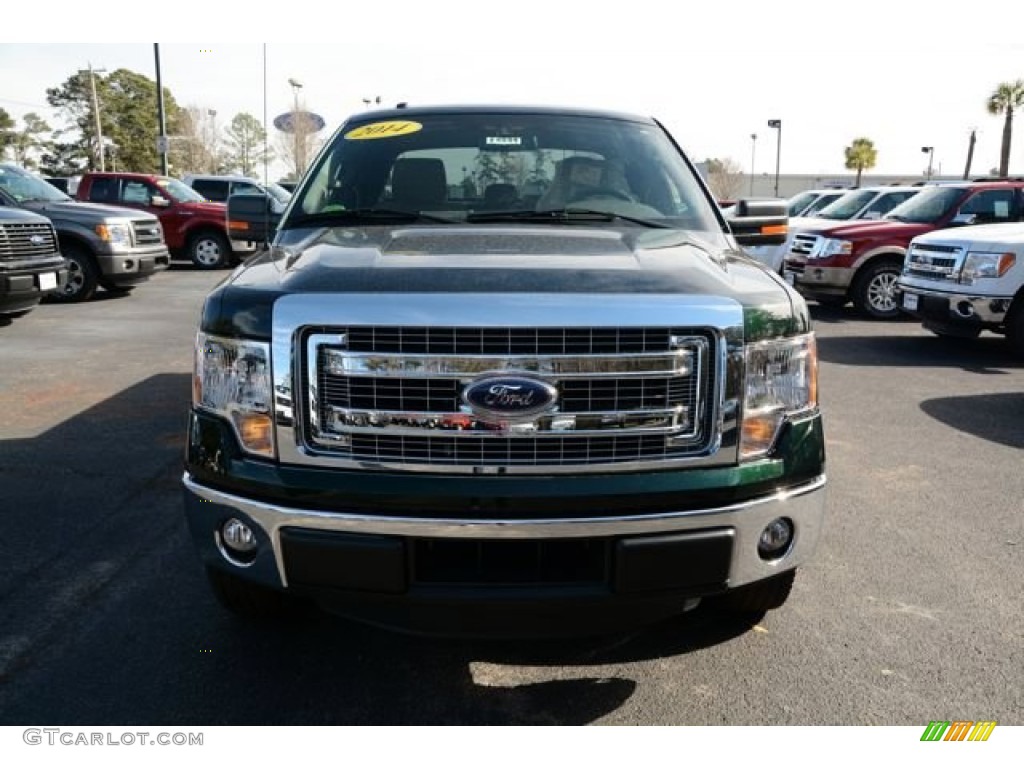 2014 F150 XLT SuperCab - Green Gem / Pale Adobe photo #2